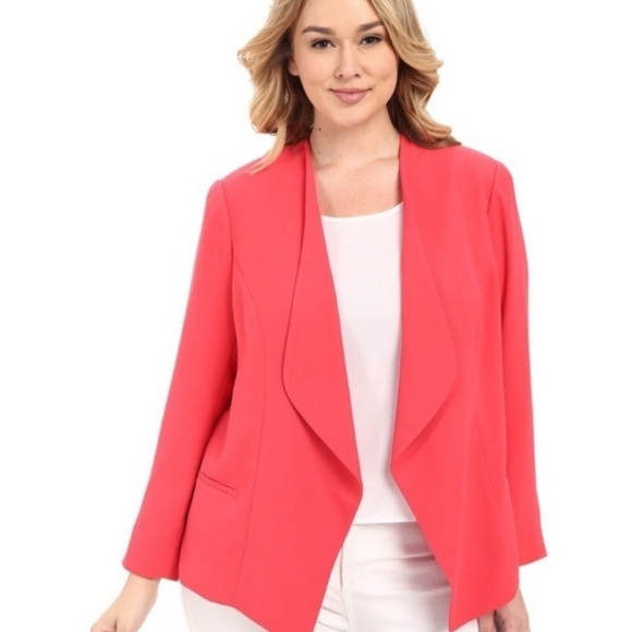 Vince Camuto Jackets & Blazers - Vince Camuto coral open blazer with light‎ shoulder pads Size 0P
